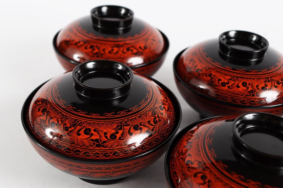 茶道具 茶懐石 蒟醤塗 吸物椀　きんま キンマ