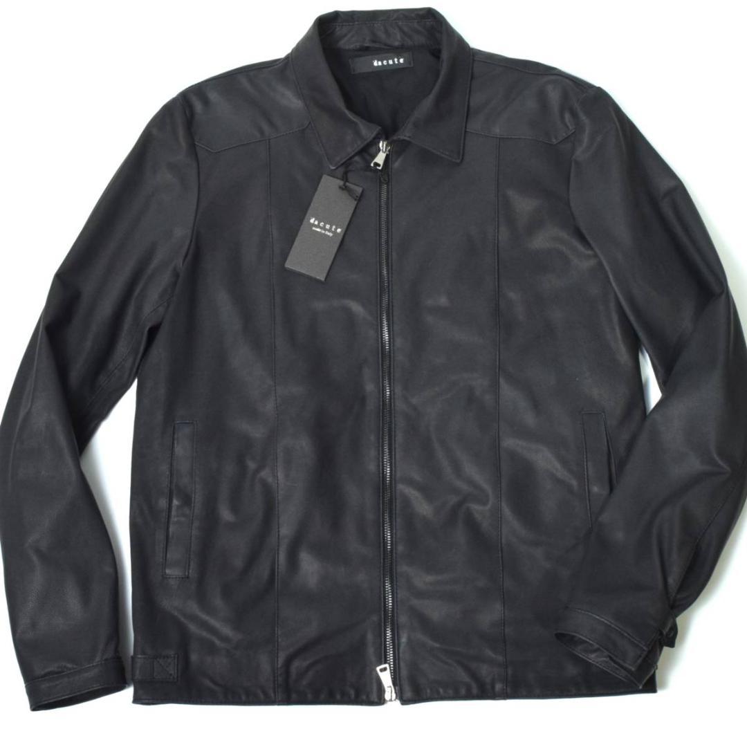 未使用 dacute ダクテ イタリア製 ソフト シープレザー ジャケット 50