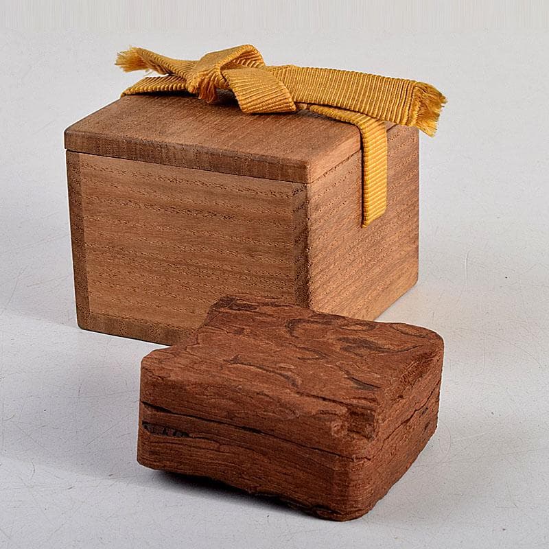 茶道具　松皮香合　表千家 十二代 宗左（惺斎）花押　共箱　V　8834