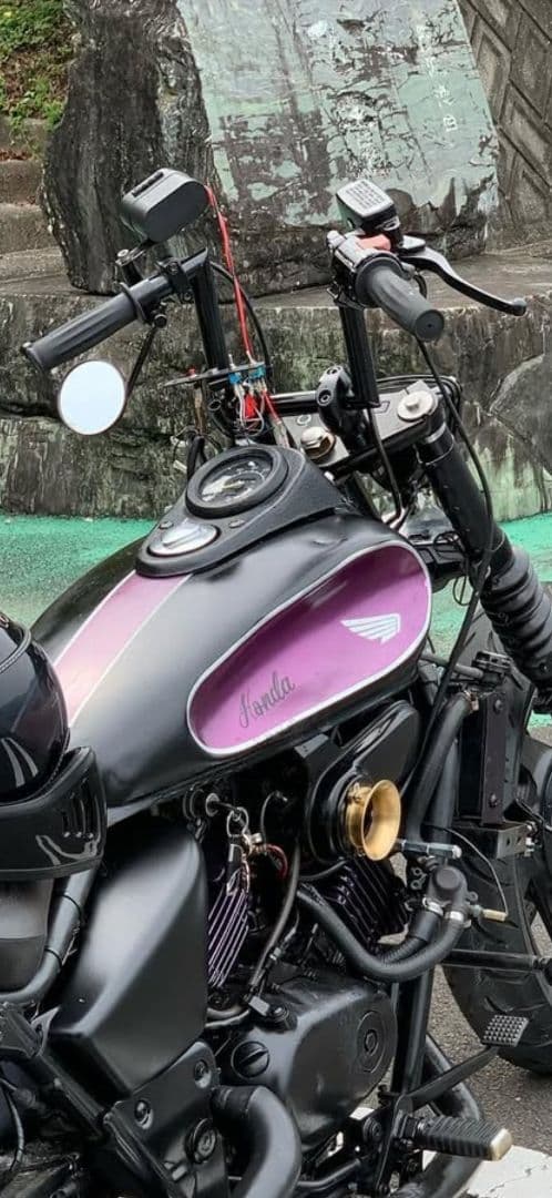 カスタムタンク ブラック/パープル