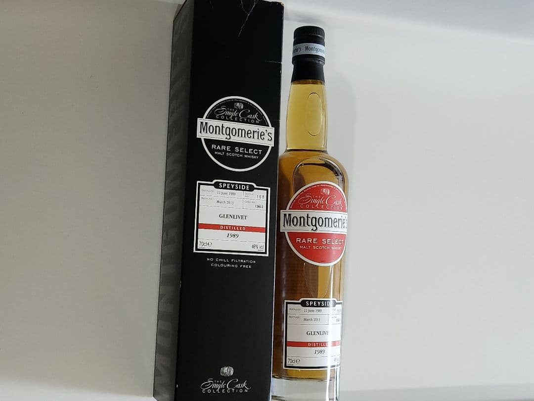 グレンリベット２４年　1989年　シングルカスク　モンゴメリー