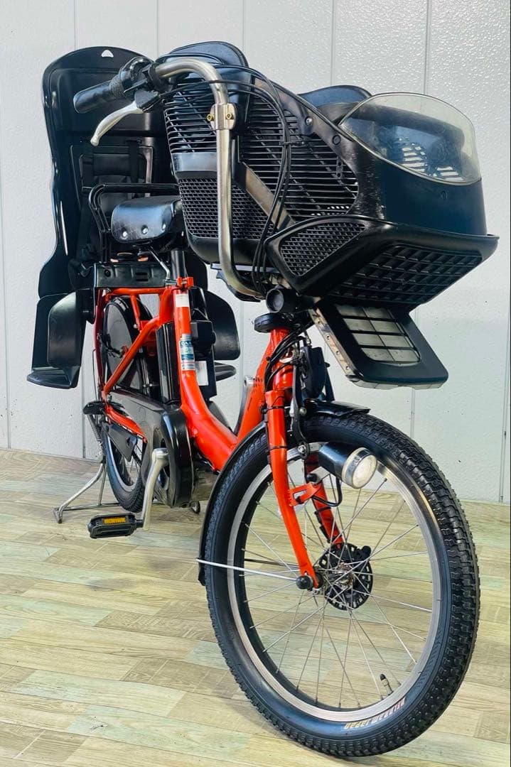 3059ブリヂストン8.7アンペア3人乗り対応子供乗せ　電動アシスト自転車