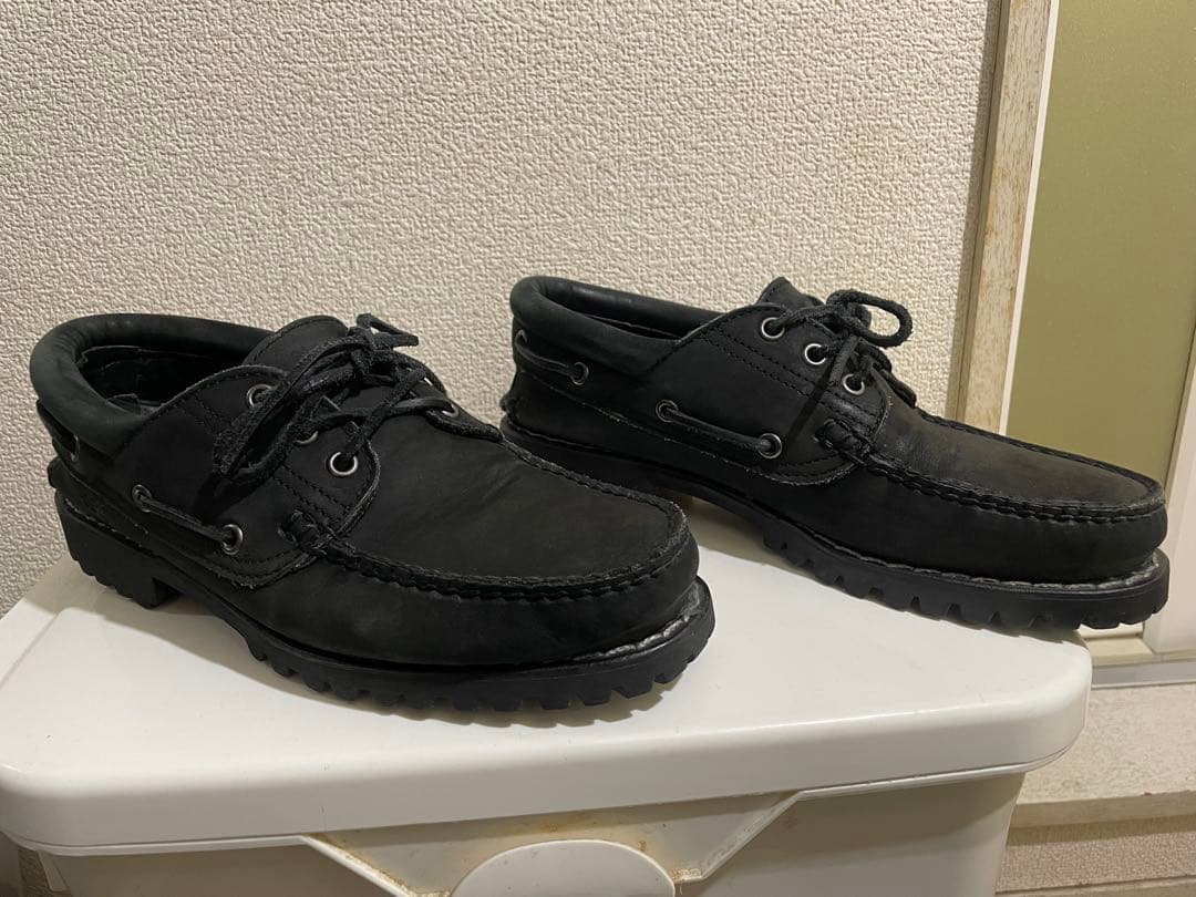 Timberland 3eye ティンバーランドオールブラック　デッキシューズ