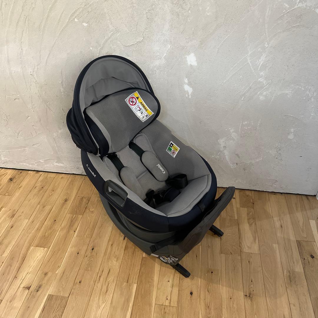 6チビーズ　Combi 車用チャイルドシート グレー/ネイビー