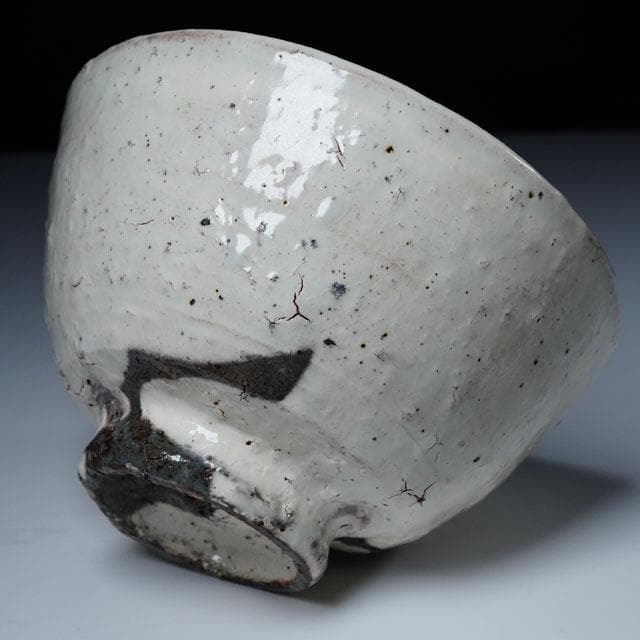 石田陶春　粉引茶碗　共箱　茶道具　丹波焼　高麗茶碗写