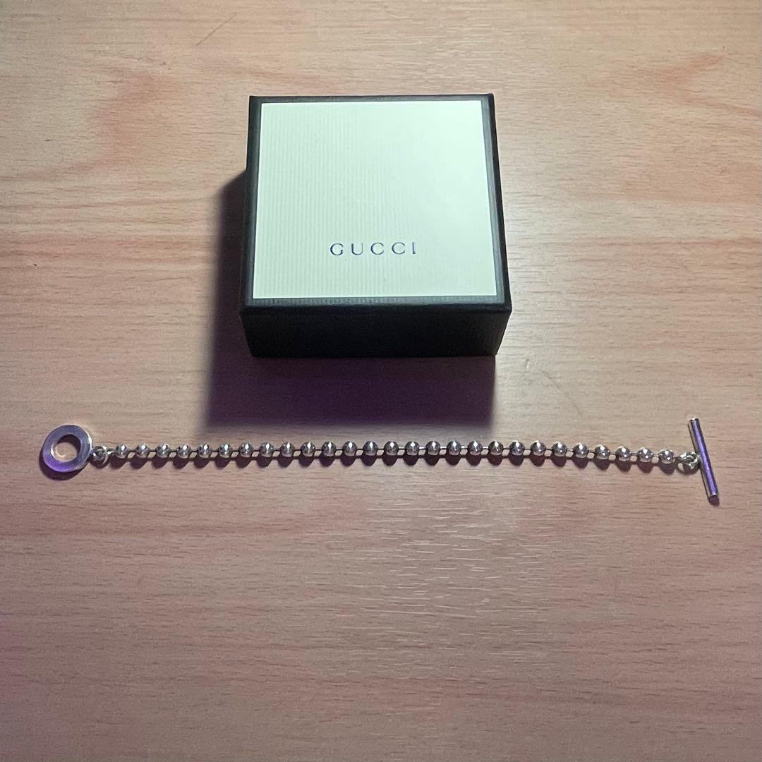 GUCCI シルバービーズブレスレット