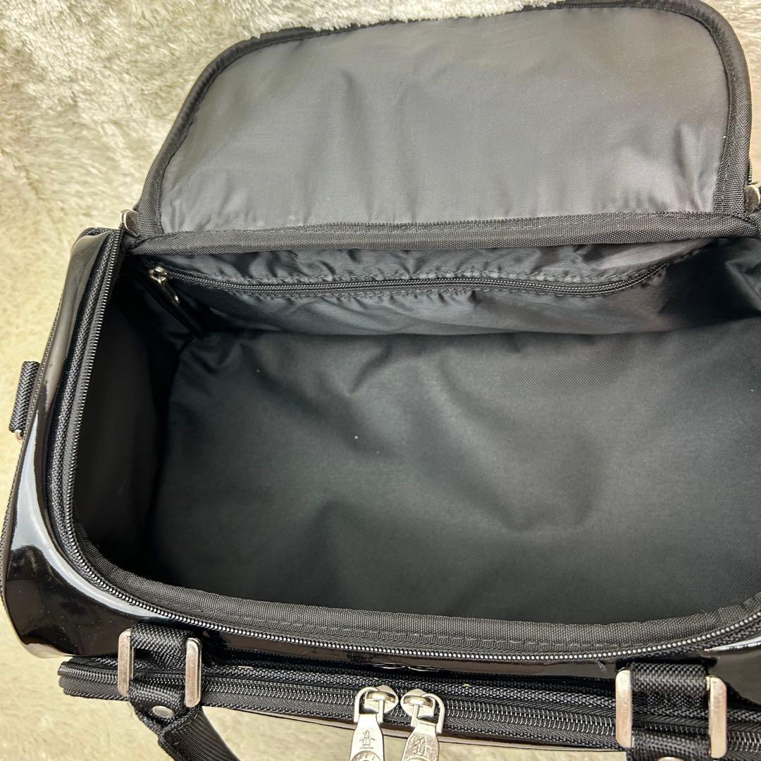 【美品】マンシングウェア　ゴルフ　エナメル　ボストンバッグ　2way