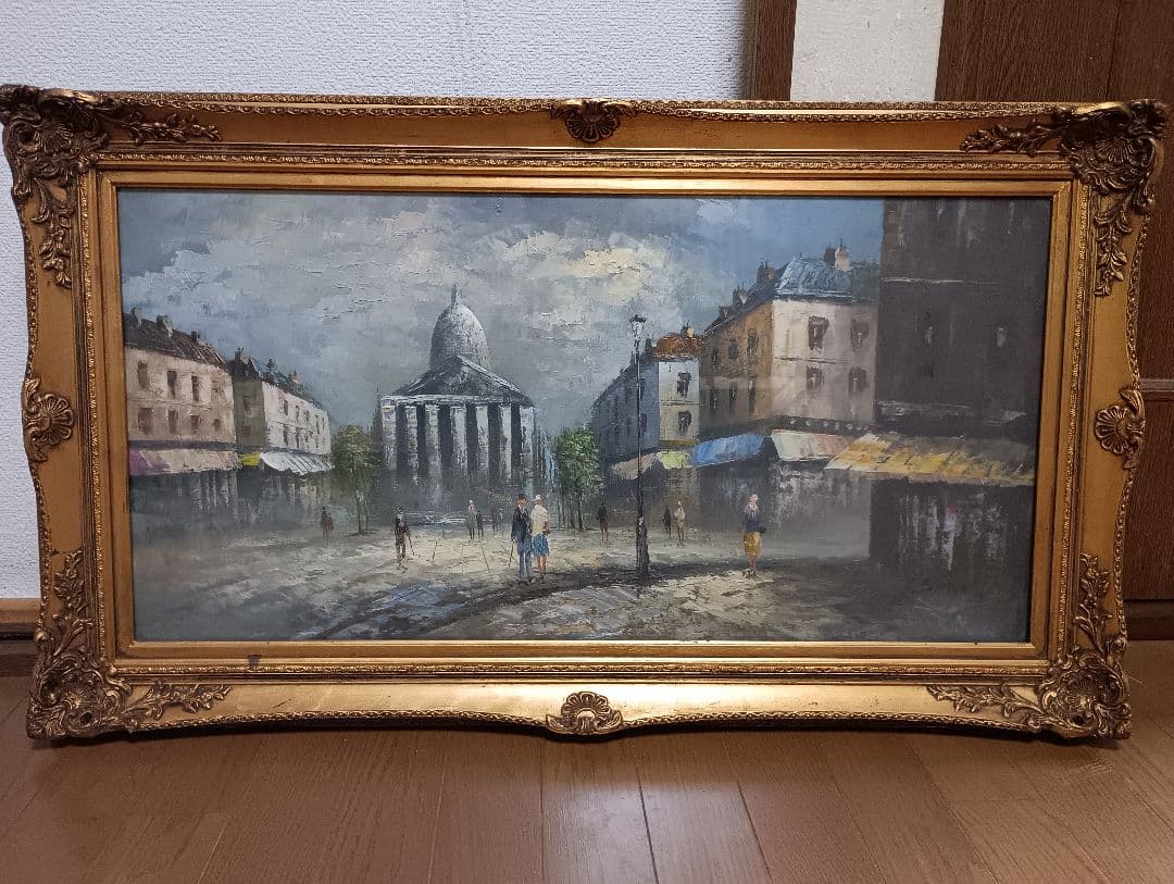 都市の風景　絵画