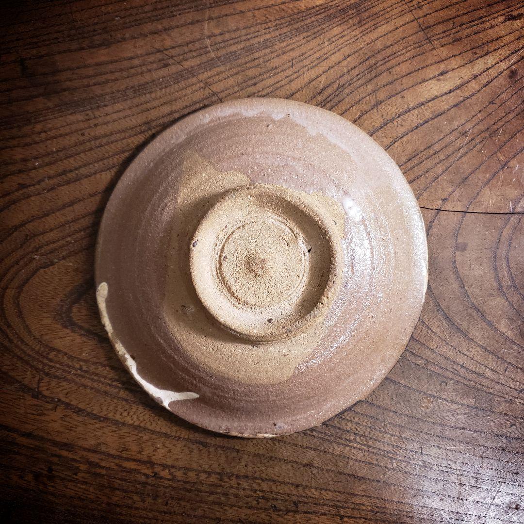 小皿　古唐津　唐津　民芸　民藝　草文様　江戸　訳あり