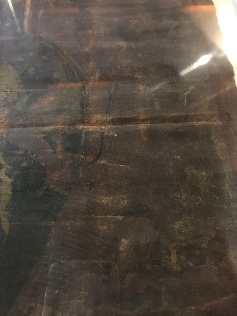 タンカ 仏画 肉筆 骨董 十一面観音 額付き