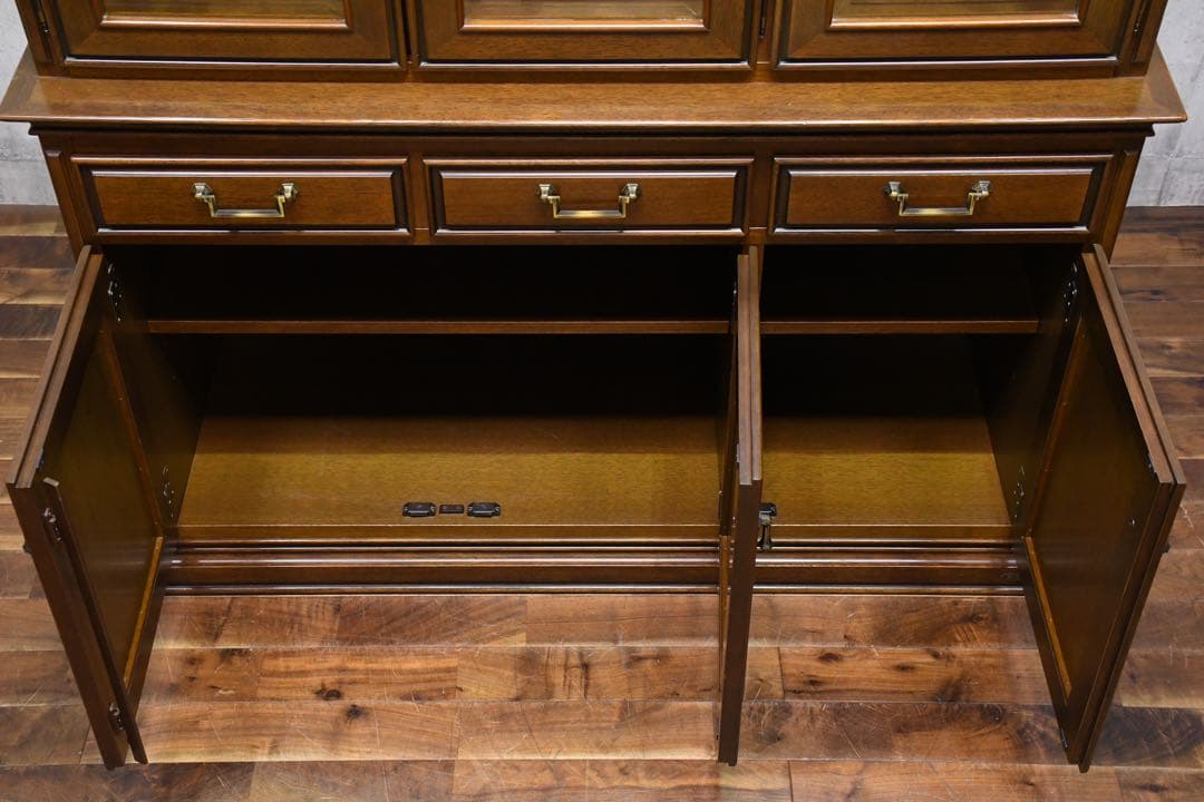 EAC15 マルニ木工 地中海 ロイヤル カップボード 照明付き 飾り棚