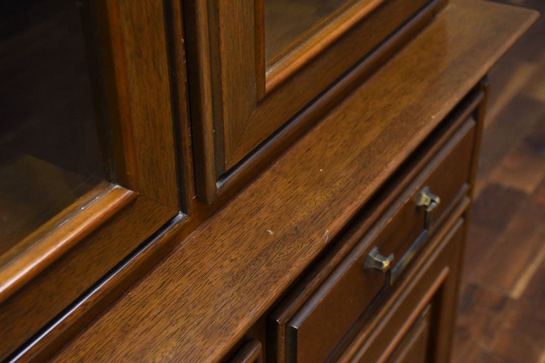 EAC15 マルニ木工 地中海 ロイヤル カップボード 照明付き 飾り棚