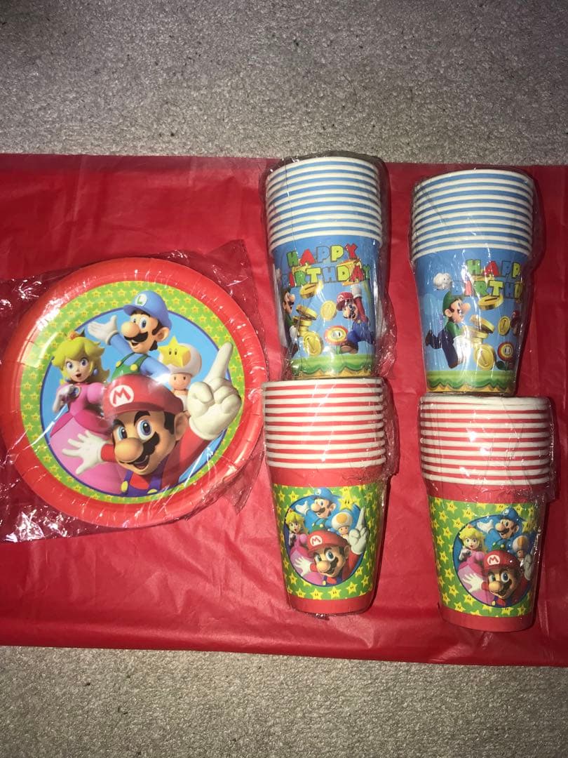 スパーマリオ　パーティー飾り