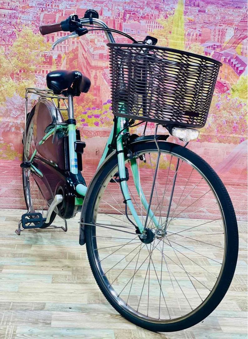 K2908 電動自転車パナソニック ママチャリ 26インチ 8Ah 送料無料