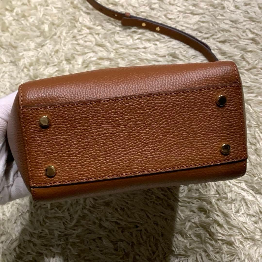 未使用級✨ローレンラルフローレン ペプルド Cameryn 2way ブラウン