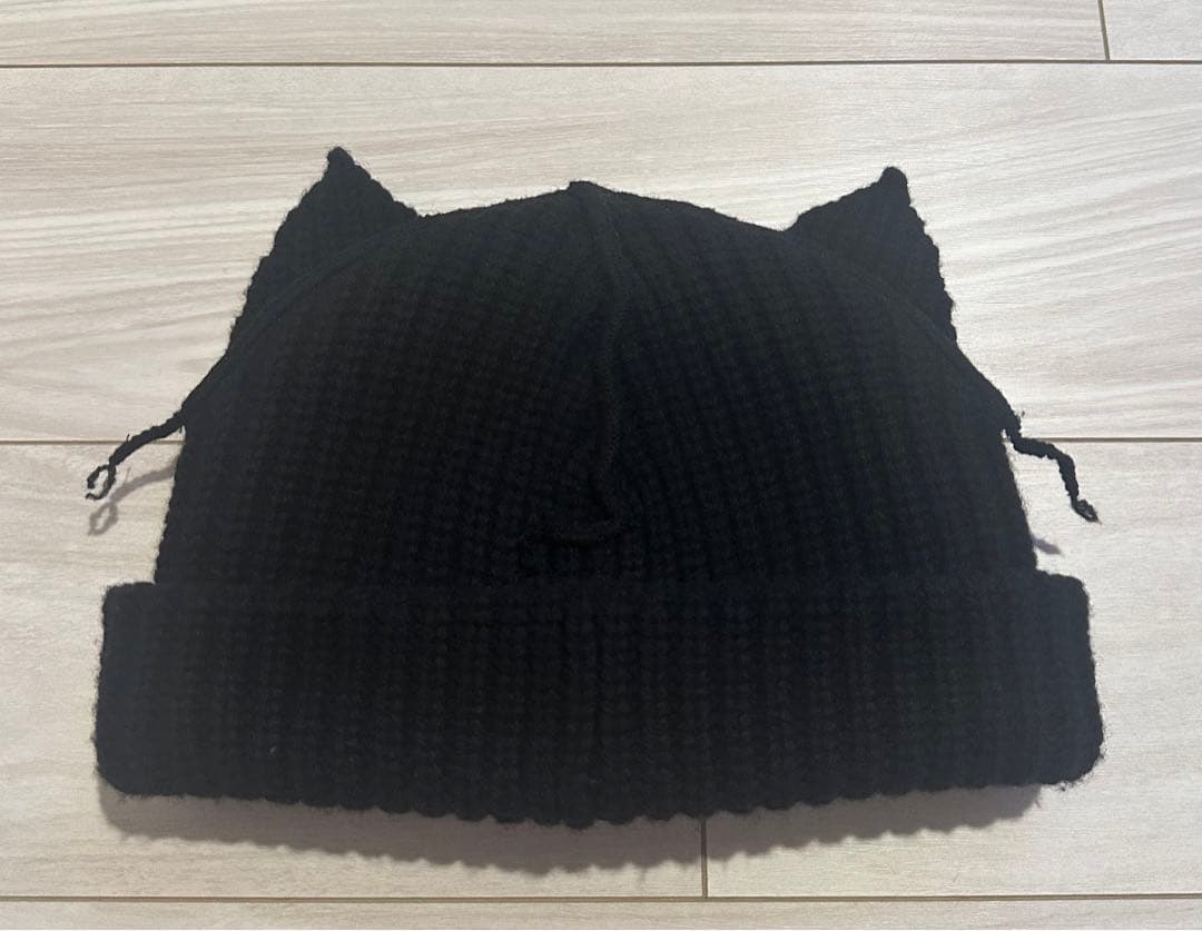 CHARLES JEFFREY LOVERBOY猫耳ニット帽ブラック