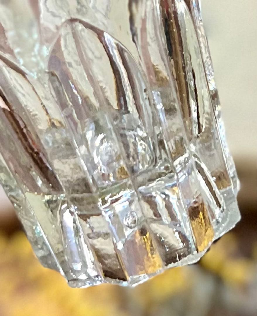 アンティーク　剣先コップ　ウランガラス　和ガラス　古道具　大正ロマン