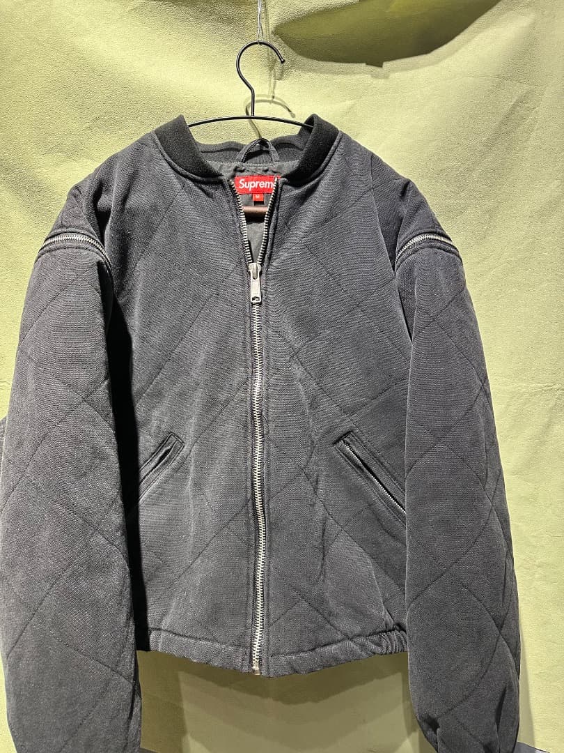 Supreme Zip-Off ボンバージャケット M 黒