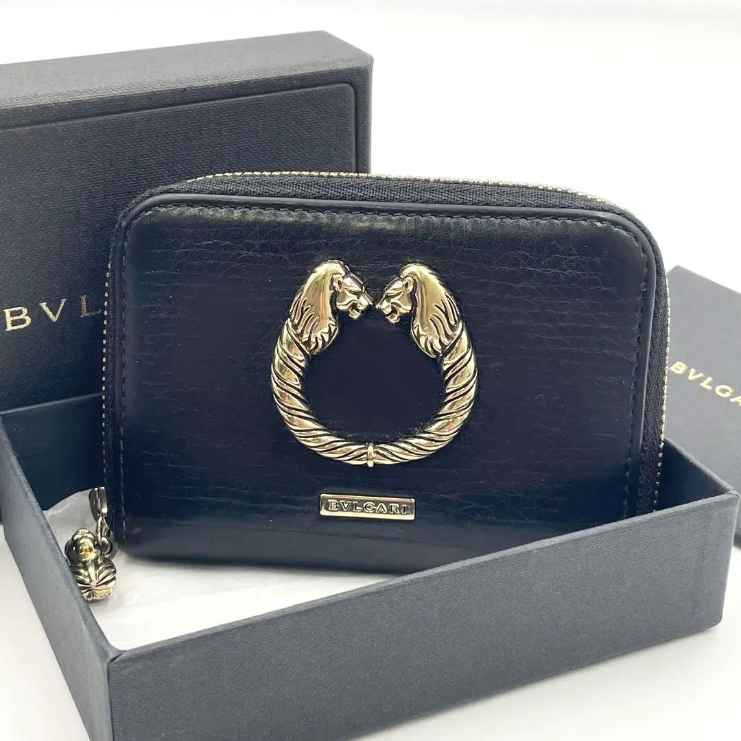 【極上•美品】ブルガリ レオーニ コンパクトウォレット ケース パスケース