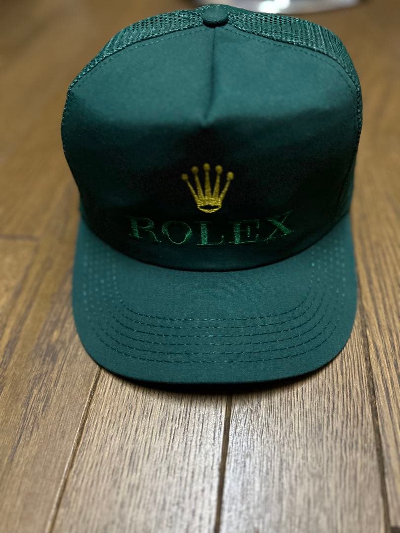 （最安値）ROLEX 緑色トラッカーキャップ