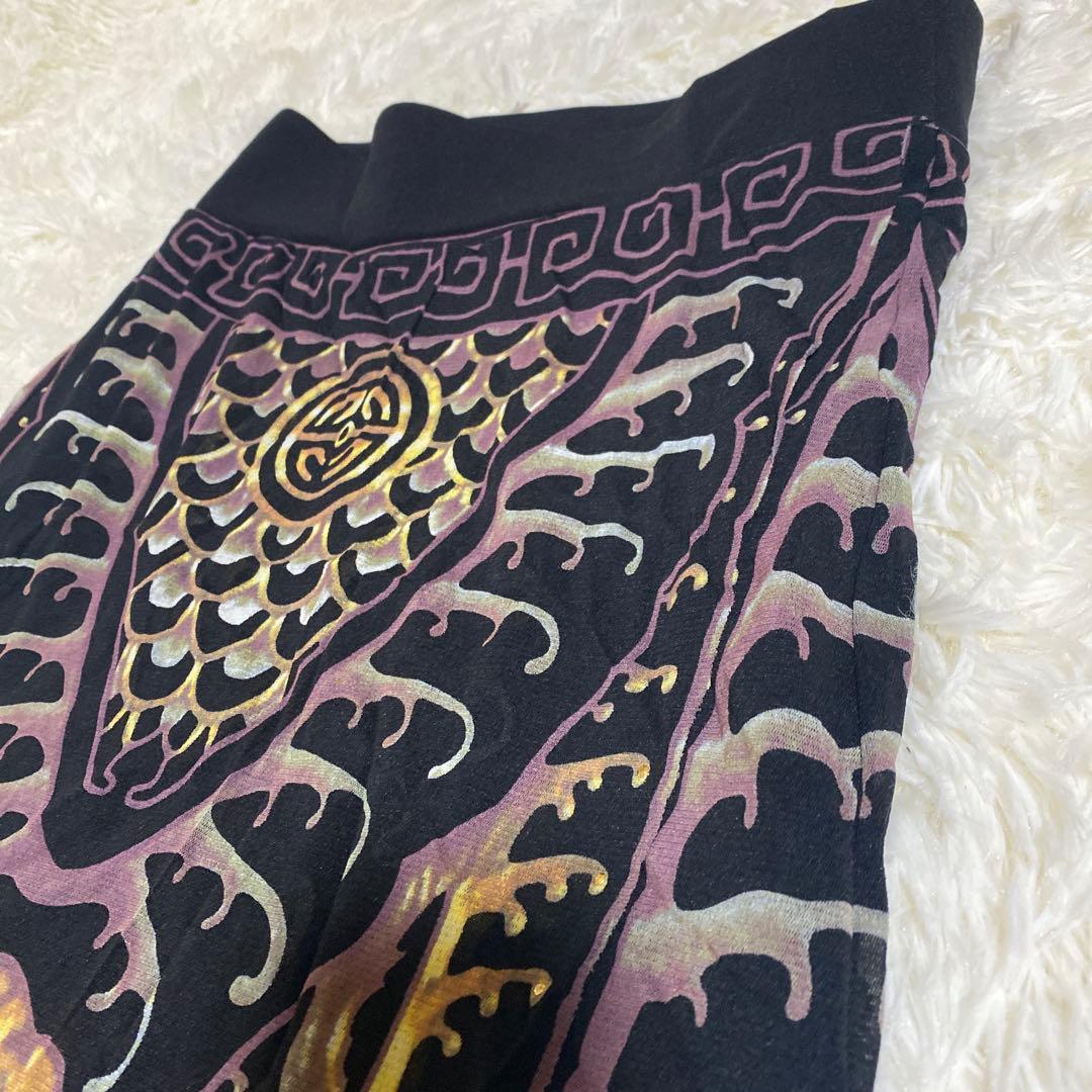 【ヴィヴィアンタム】希少　曼荼羅　ドラゴン　パワーネット　ロングスカート　総柄