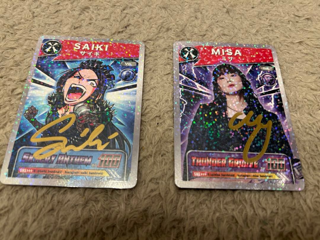 BAND-MAID トレーディングカード　サイン