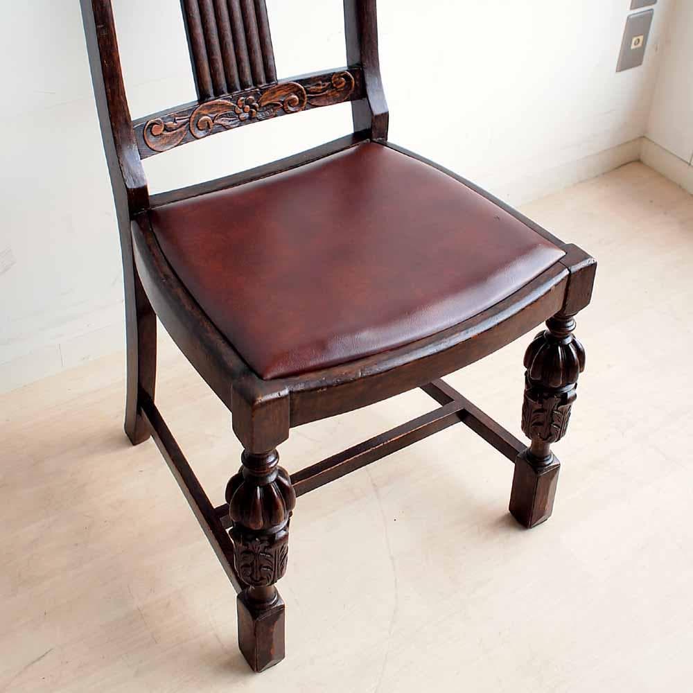 ミッキー様 バルボスレッグ オーク材 チェア A ZR24226