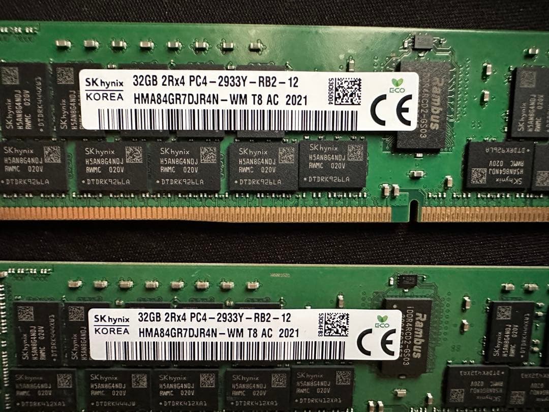 勤*人様 SK hynix 32GB DDR4 メモリ PC4-2933Y 2枚
