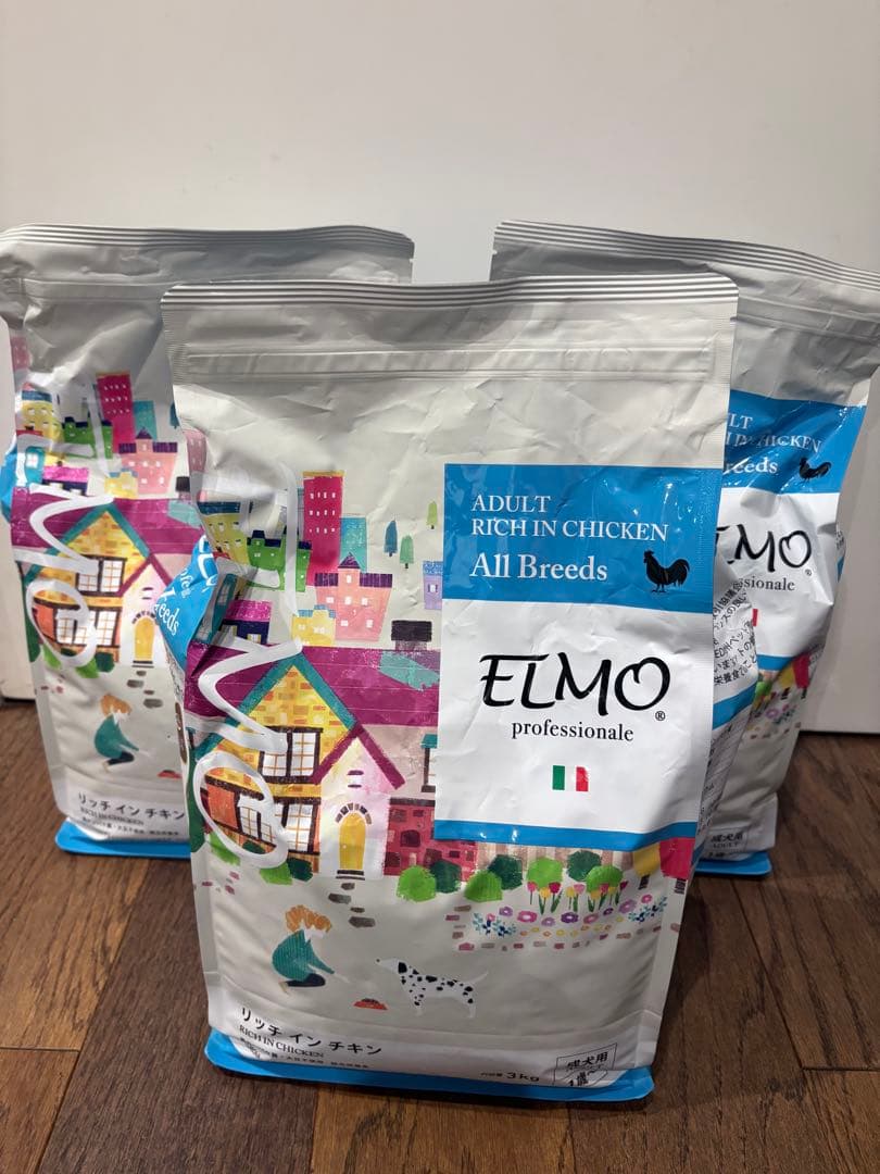 【まとめ買い可】ELMO リッチインチキン　成犬用　3kg✖️3