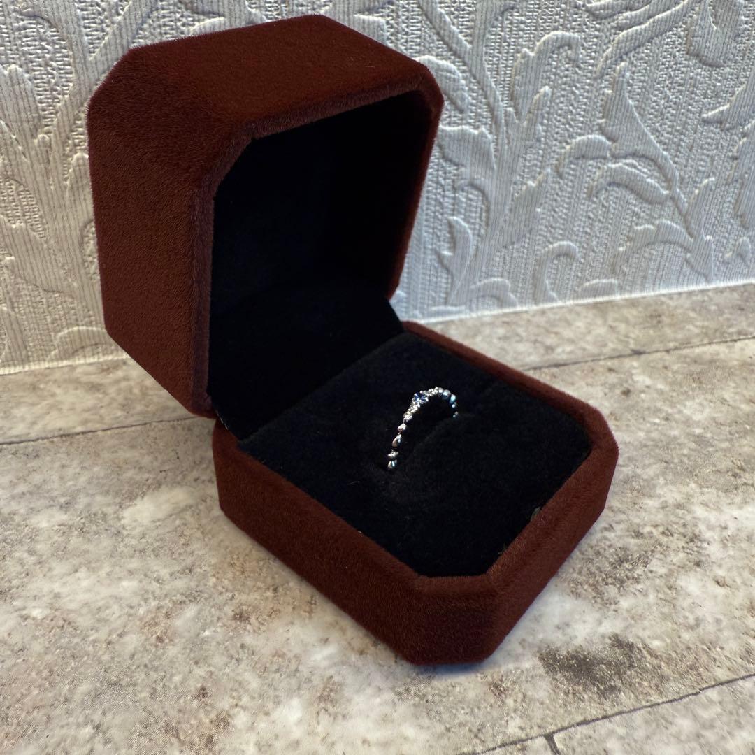 【鑑別カード付】ベニトアイト ダイヤモンド プラチナ リング 天然石 約9号