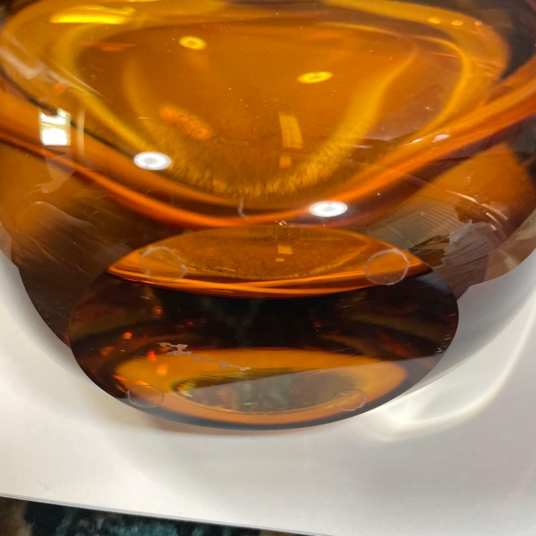 土屋章　ガラス工芸品　ガラス花瓶 一輪挿し