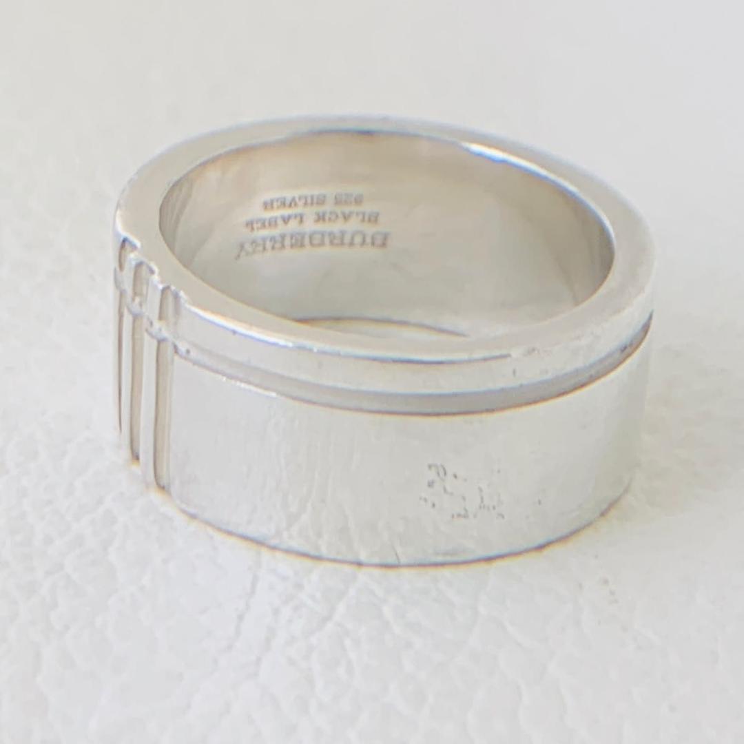 18号 バーバリー リング 指輪 ノバチェック 日本サイズ 相当 silver