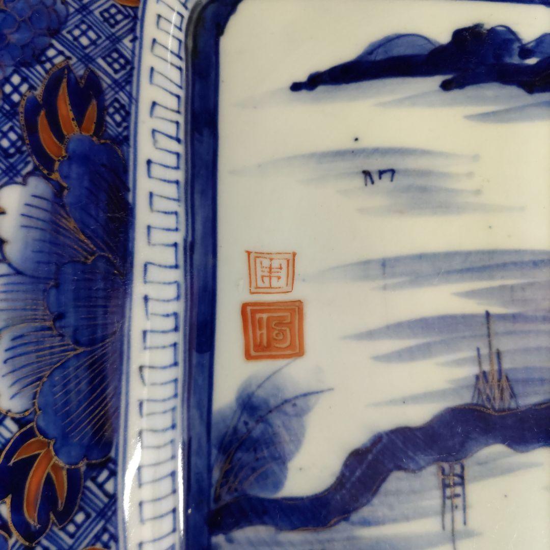 古伊万里角皿　D330