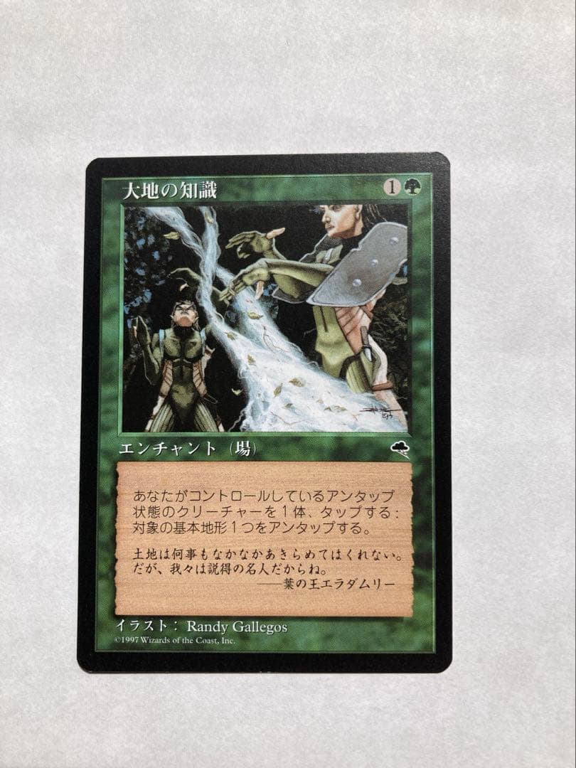 大地の知識(日本語版) MTG マジックザギャザリング
