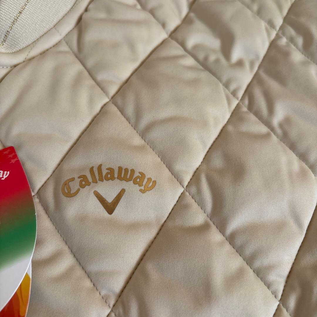 新品　キャロウェイ　中綿 フルジップ ブルゾン　ベージュ　LL 送料込み