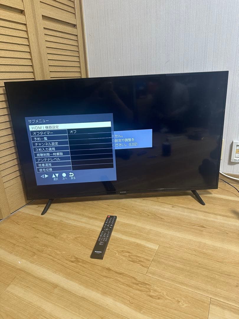 ⑧ アイリスオーヤマ　4K液晶テレビ　43UB10PB 2021年製　43インチ