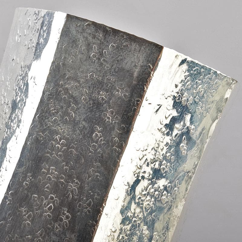 茶道具　竹影堂造　銀杏文　南鐐八角蓋置　共箱　V　R5064