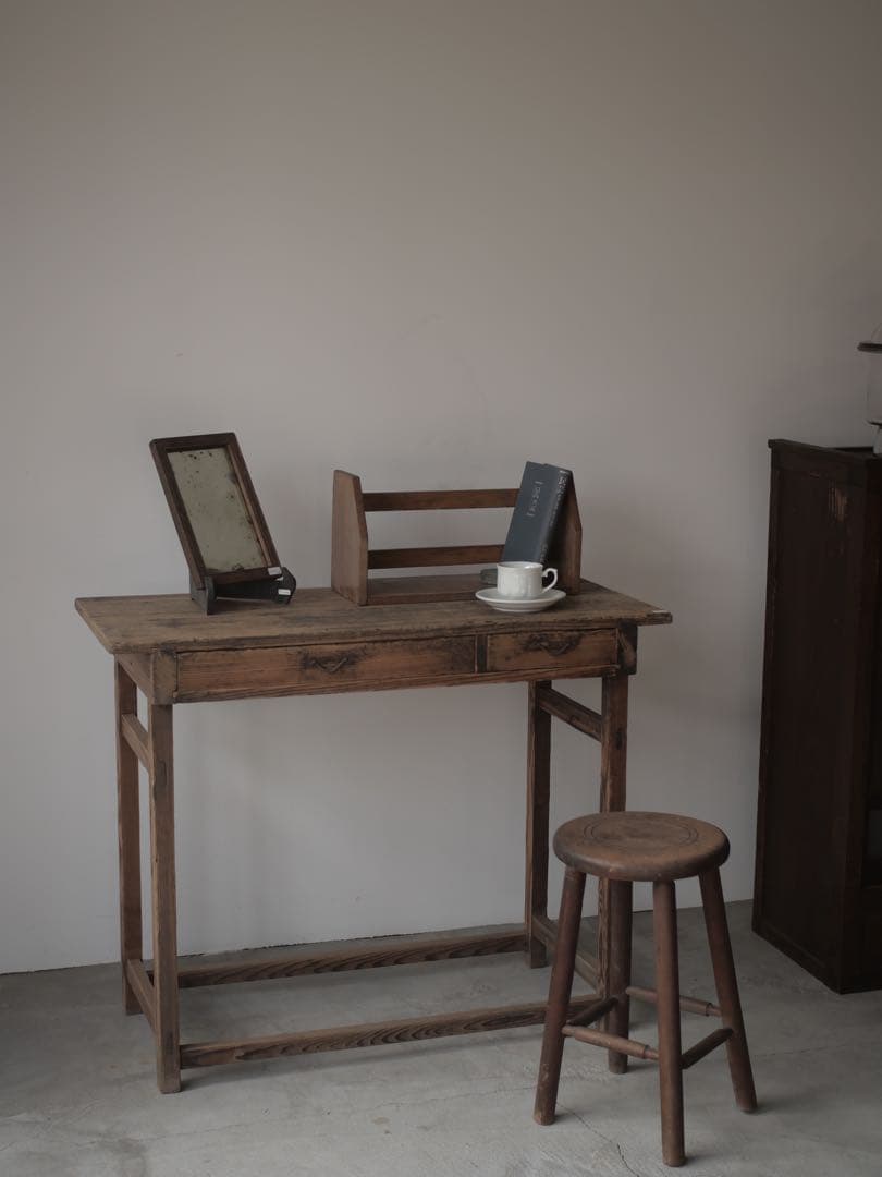 机　展示台　作業台　テーブル　台　古家具　古道具　アンティーク　昭和レトロ