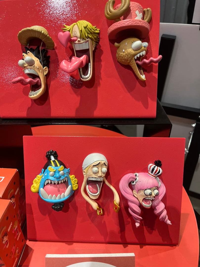 ONE PIECE びっくり顔マグネット フィギュア マスコット 全種類 セット