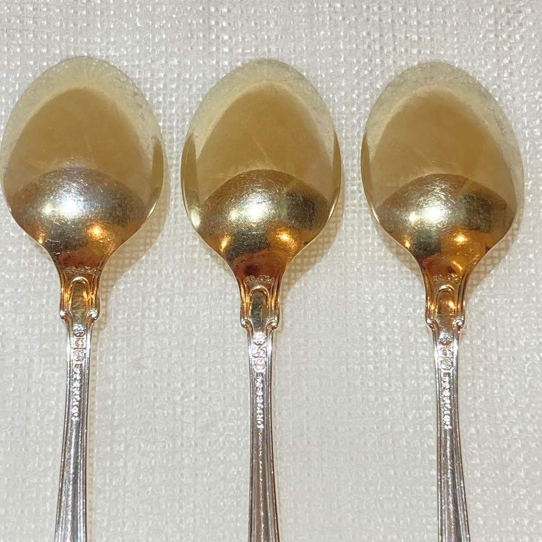 87 クラシックスタイル純銀スプーン3本セット