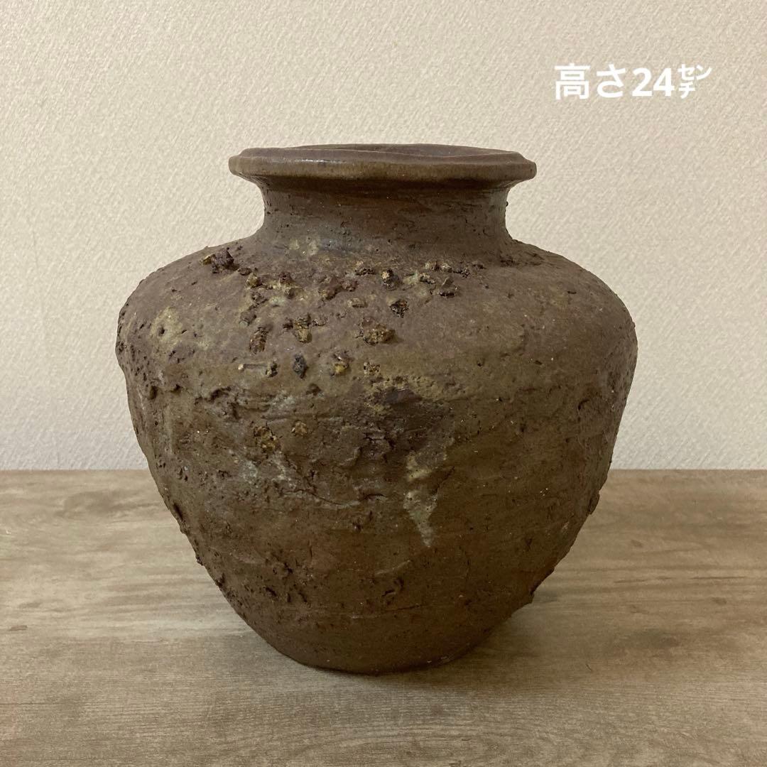 古種壺　古壺　甕〈検 古信楽　常滑　備前　花瓶　立花　丹波　茶道具