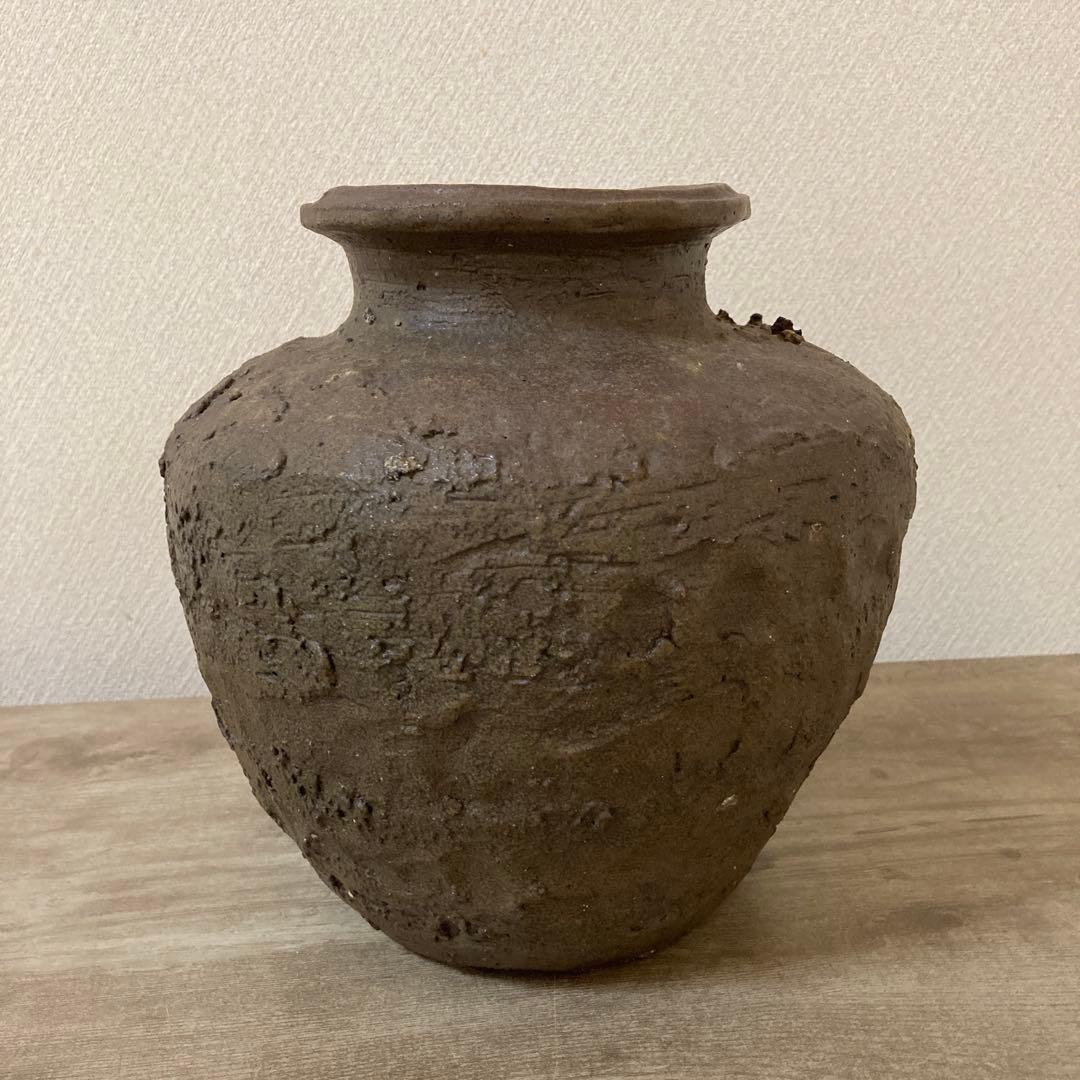 古種壺　古壺　甕〈検 古信楽　常滑　備前　花瓶　立花　丹波　茶道具
