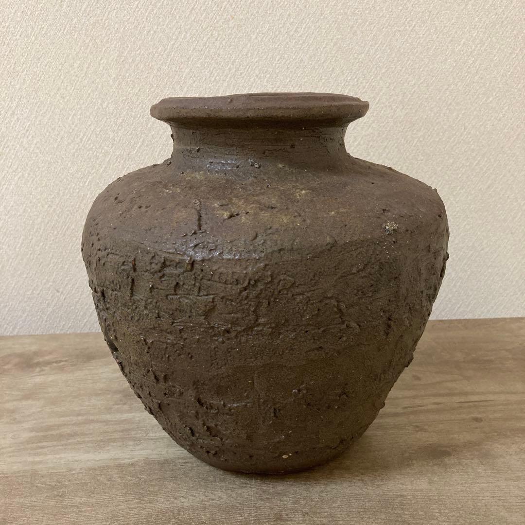 古種壺　古壺　甕〈検 古信楽　常滑　備前　花瓶　立花　丹波　茶道具
