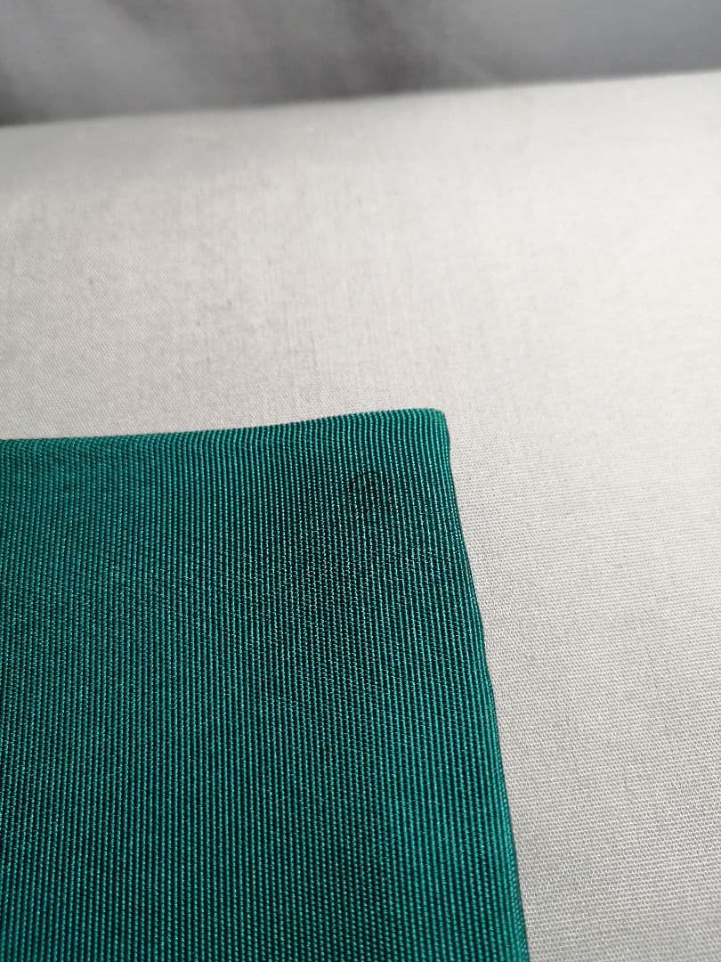 【茶道具】千家十職袋師土田友湖作表千家即中斎筆『善来』文字踊桐染服紗　出帛紗76