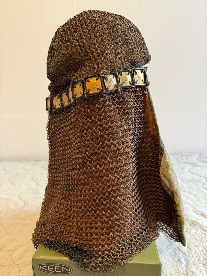 ⭕️ 江戸時代　鎖帷子　【鎖頭巾】　幕末　新撰組　忠臣蔵　❷