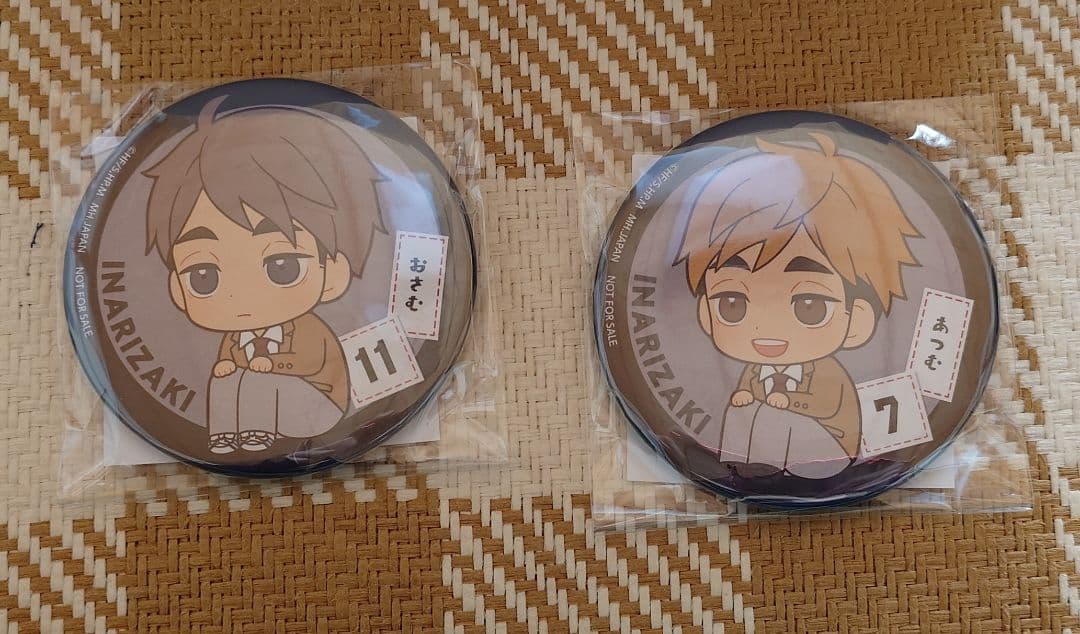 ハイキュー 稲荷高校 宮侑 宮治 るかっぷ 制服ver. 缶バッジ付き