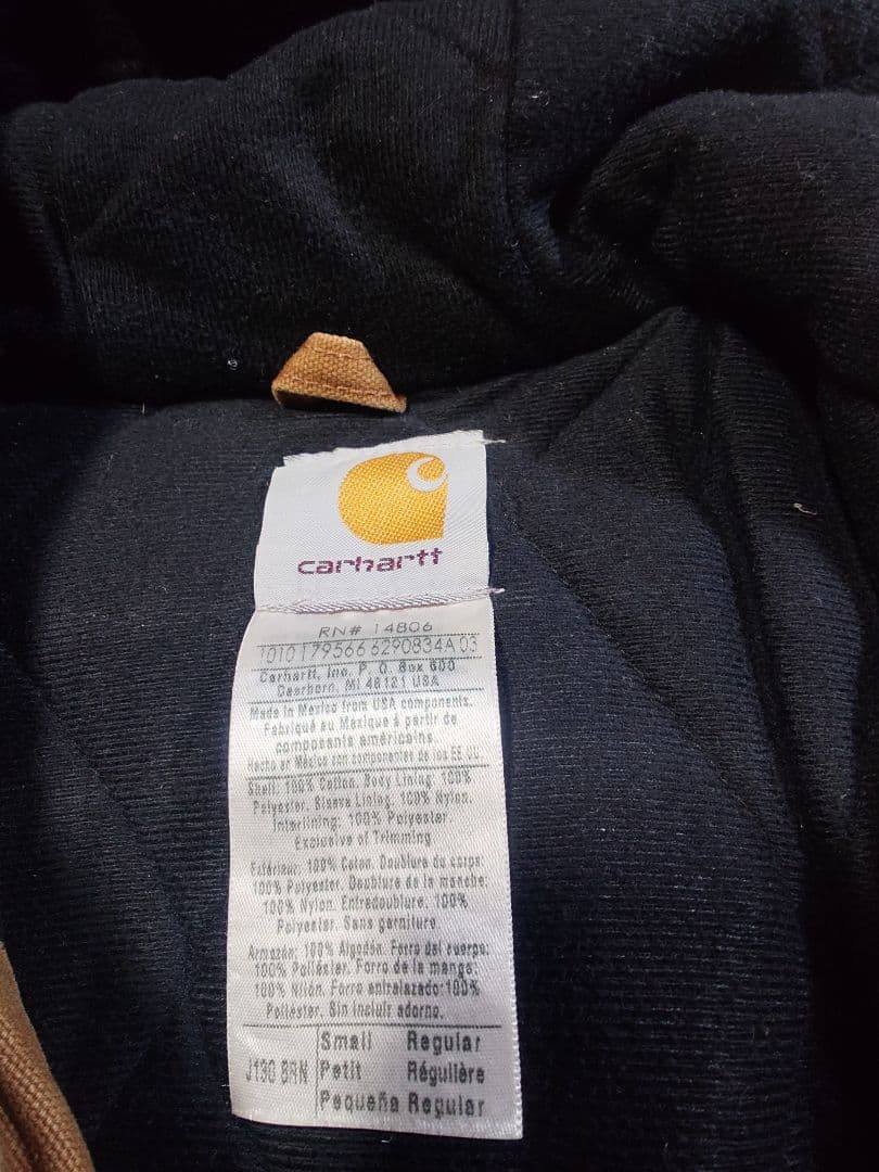 Carhartt　アクティブジャケット　Sサイズ　ブラウン