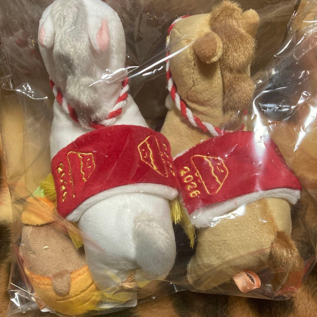 【受注】すみっコぐらし 2026 お正月 てのりぬいぐるみ うま 馬 午 セット