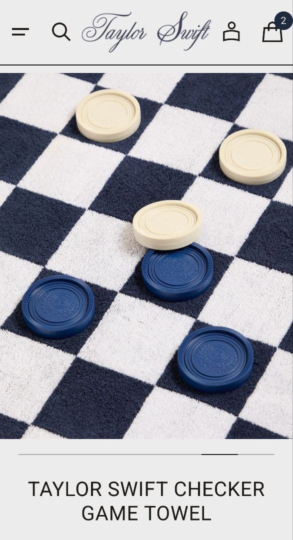 ミュージシャン Taylor Swift Checkerboard Towel Game Set