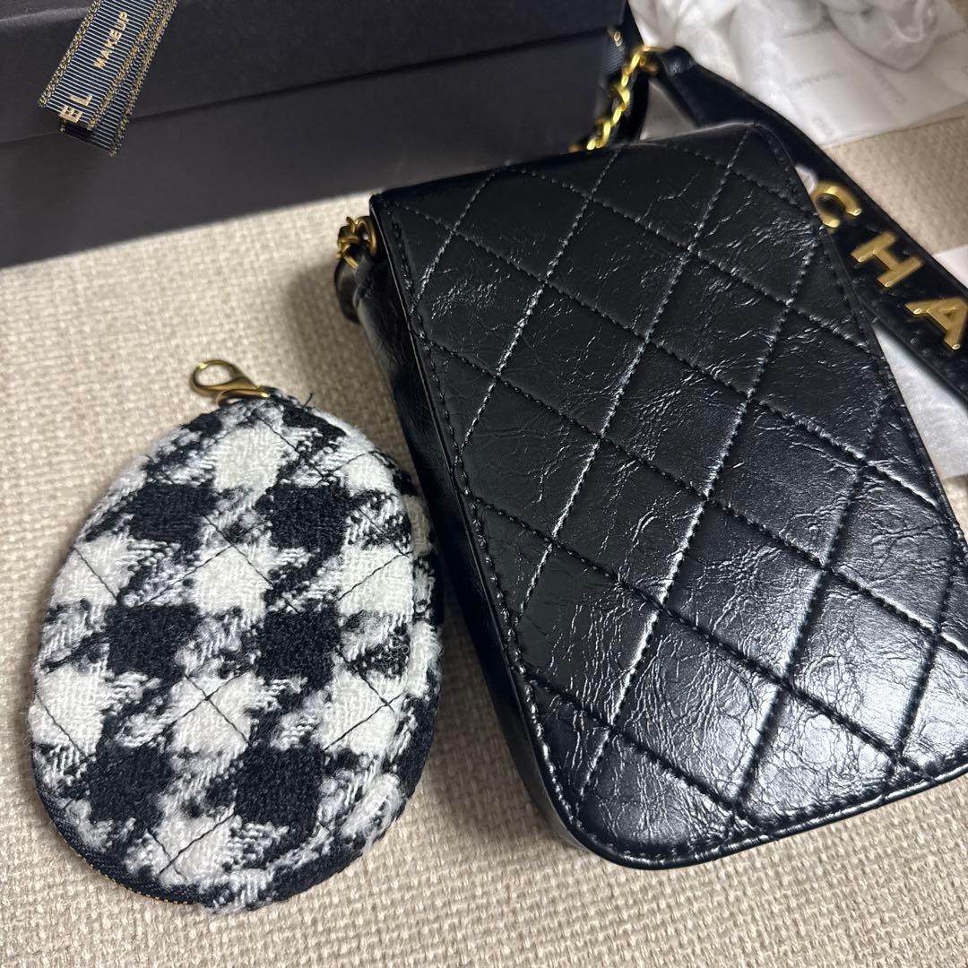非売品 シャネル ノベルティ スマホポーチ ミニバッグ 斜め掛け